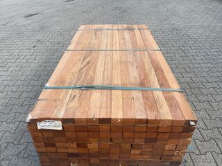 Ca. 143x Angelim Pedra Regels Geschaafd, 45x68mm, lengte 130cm